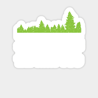 Funny Earth Day Apparel - May the Forest Be With You! Sticker